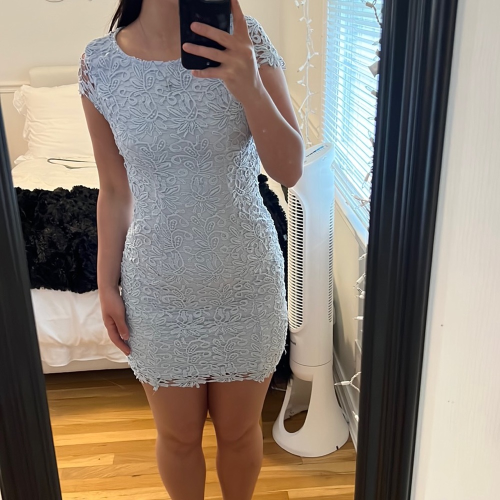Light Blue Lace Dress